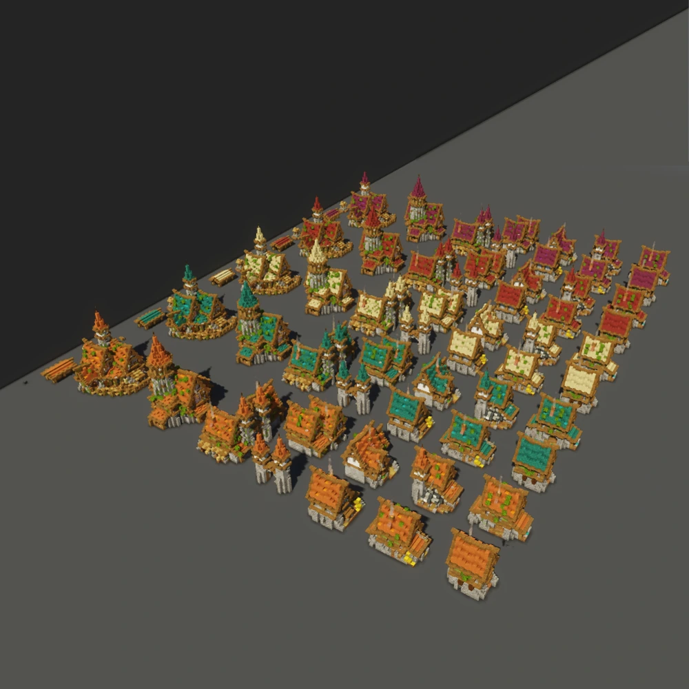 Fantasy Medieval Village Minecraft Build